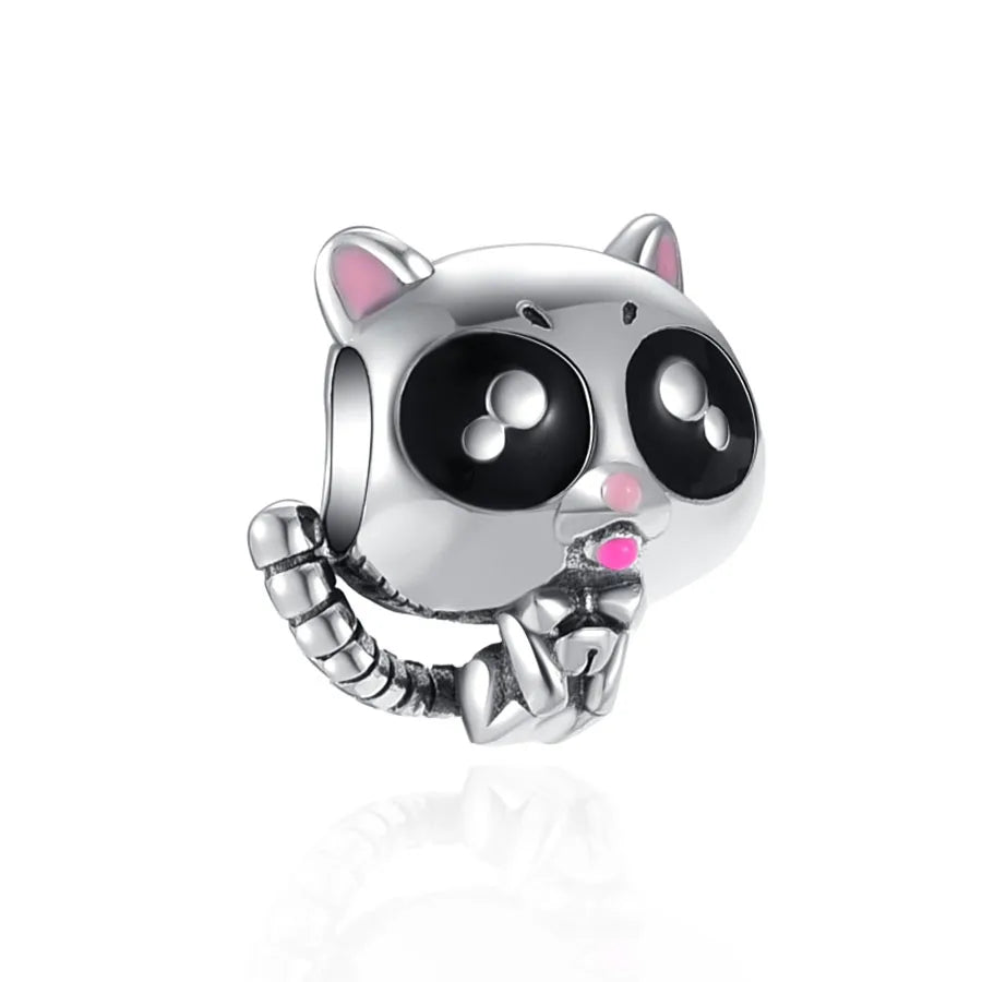 Europe NEW 925 Sterling Silver Spring Flower Bee Charm cute cow duck cat snake dog Bead Fit Original Bracelet Jewelry For Gift