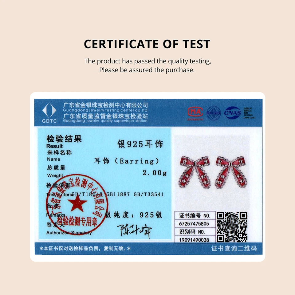 BAMOER 925 Sterling Silver Christmas Bow Stud Earrings, Enamel Stars Piercing Earrings Sweet Jewelry for Women Teen Xmas Gift