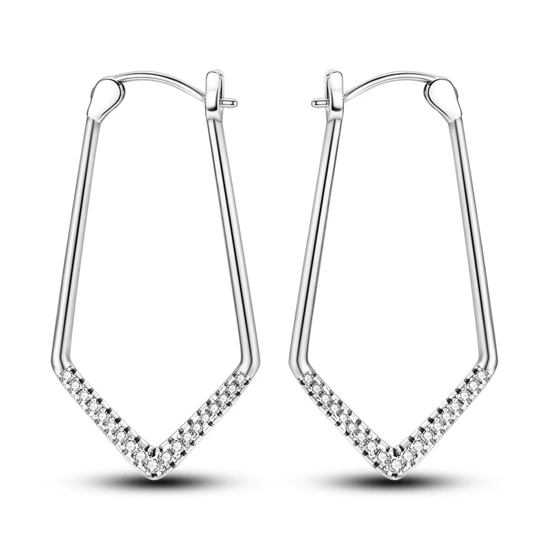 925 Sterling Silber Mode high-end Riyuexing streifen Ohrringe Für Frauen Ohrringe Original Mode Jewelrysc