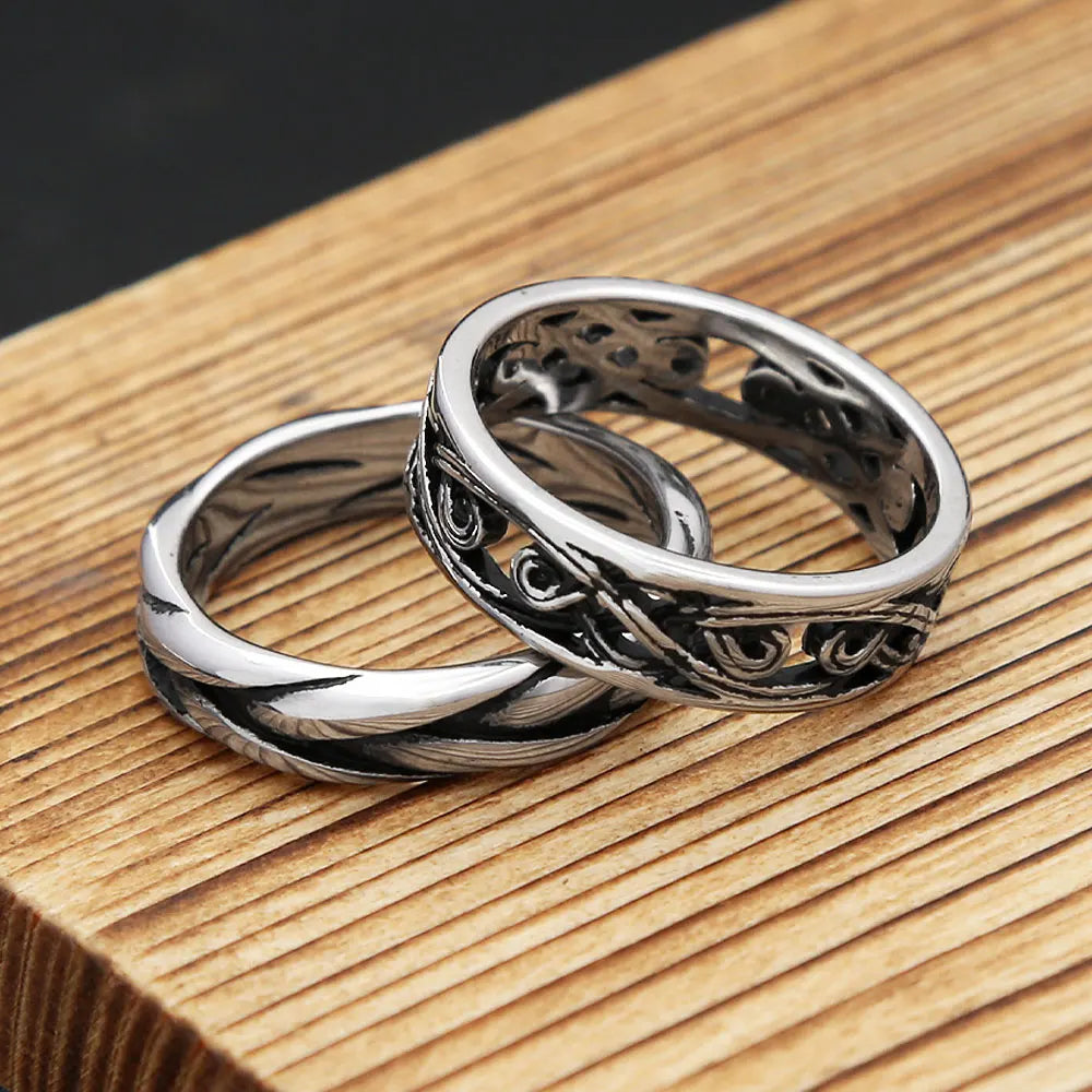 Fashion Simple Mobius Rings For Men Women Punk Hip Hop Stainless Steel Viking Celtics Knot Ring Couple Jewelry Gifts Wholesale
