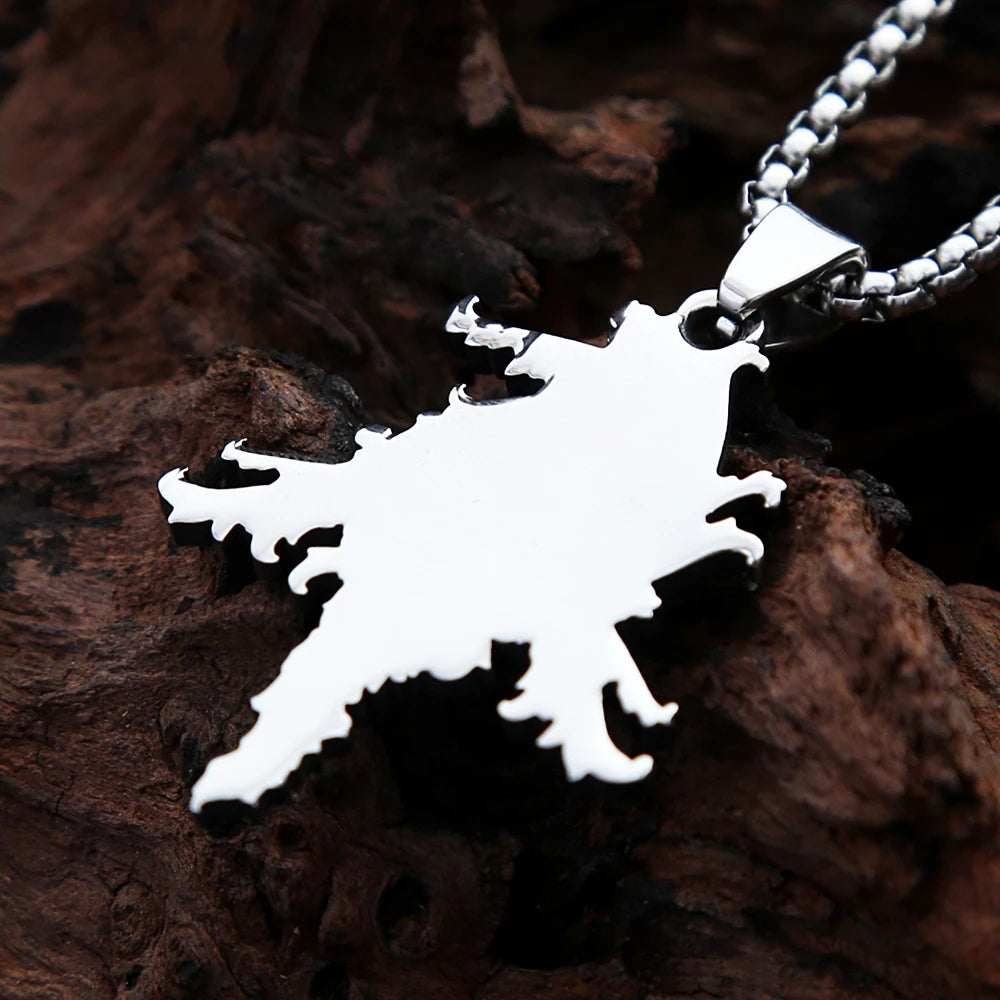 Creative Retro Stainless Steel Skull Pendant Men's Punk Gothic Death Skulls Necklace Unique Motorcycle Amulet Jewelry Wholesale