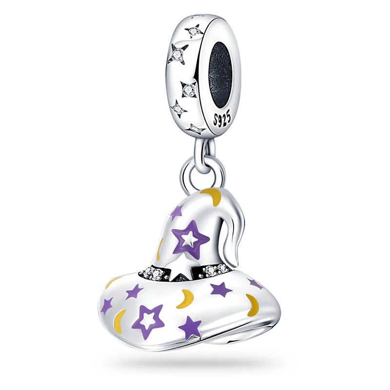 PANPOKI 925 Sterling Silver Little Devil Decoration Pendant Beads Original Pendant Bracelet Charm Jewelry Party DIY Trendy Gift
