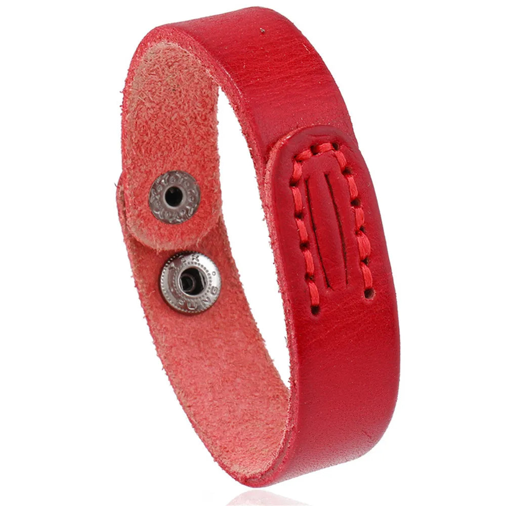 MKENDN Viking Leather Wrap Bracelet Norse Warrior Leather Wristband Cuff For Men Wide Black/Brown Nordic Cuff Viking Jewelry