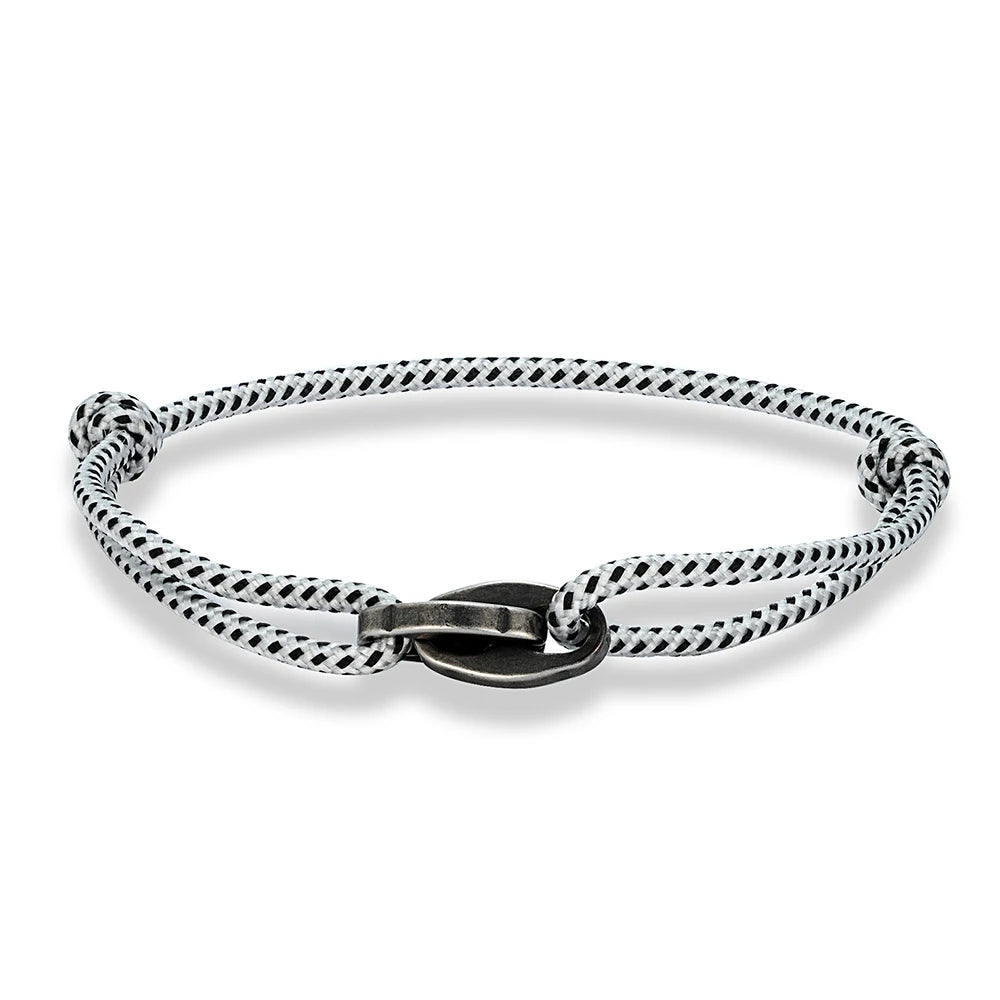 MKENDN Punk Style Surfer Bracelet Men Women Handmade Boho Summer Festival Jewelry Waterproof Cotton Chain Link Bracelet Gift