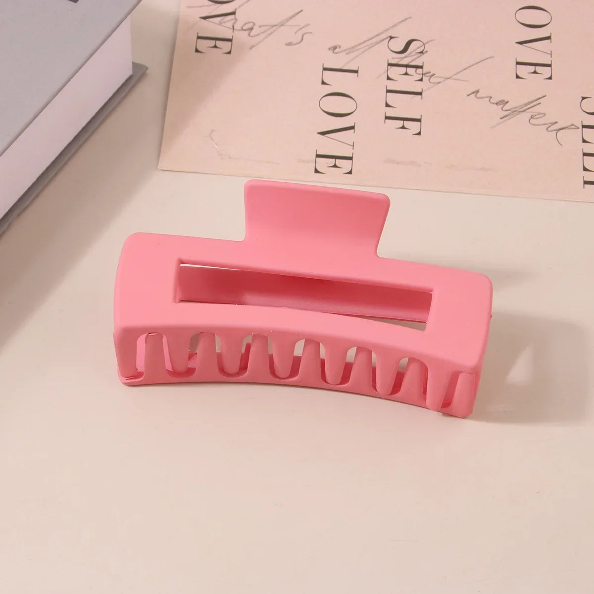 10.5CM Solid Hair Claw Elegant Hairpins Barrette Crab Hair Clips For Women Girls Korean Square Headwear Simple Hair Accessories