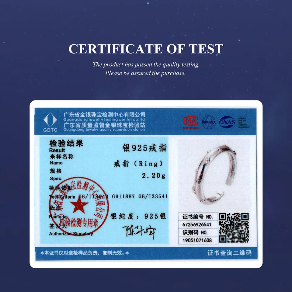 Bamoer 3D Punk Planet Open Ring Oxidized Moon & Star Stacking Finger Ring for Women Minimalist Party Gift 925 Sterling Silver