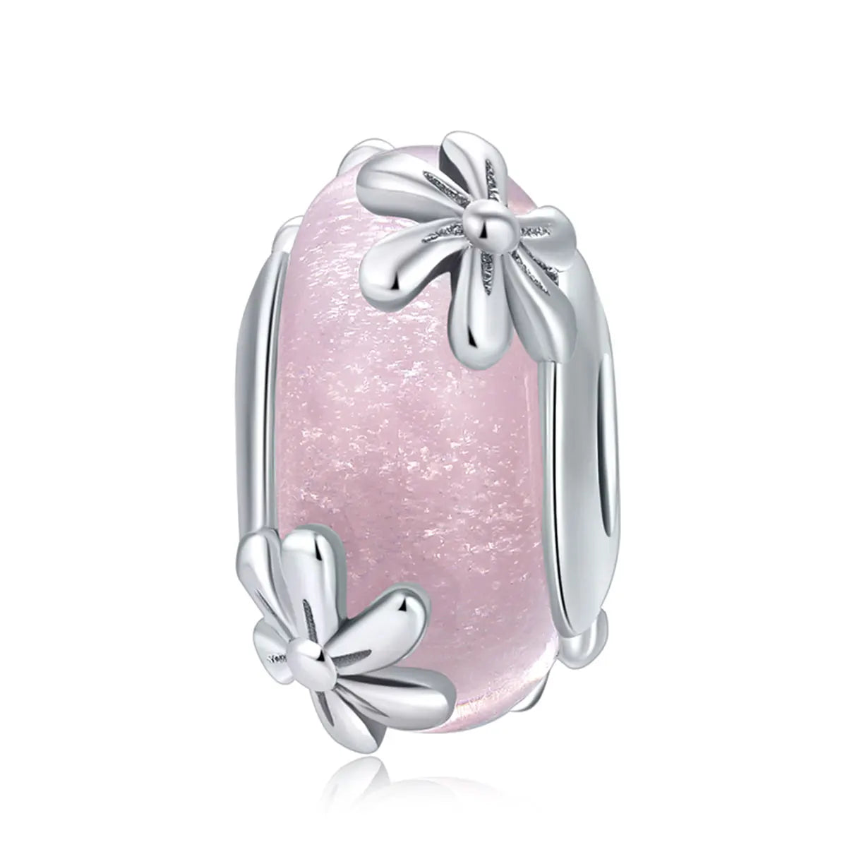 WOSTU 925 Sterling Silver Colorful Ocean Starfish Round Heart Charm Butterfly Murano Glass Bead Fit Original Bracelet DIY Gift