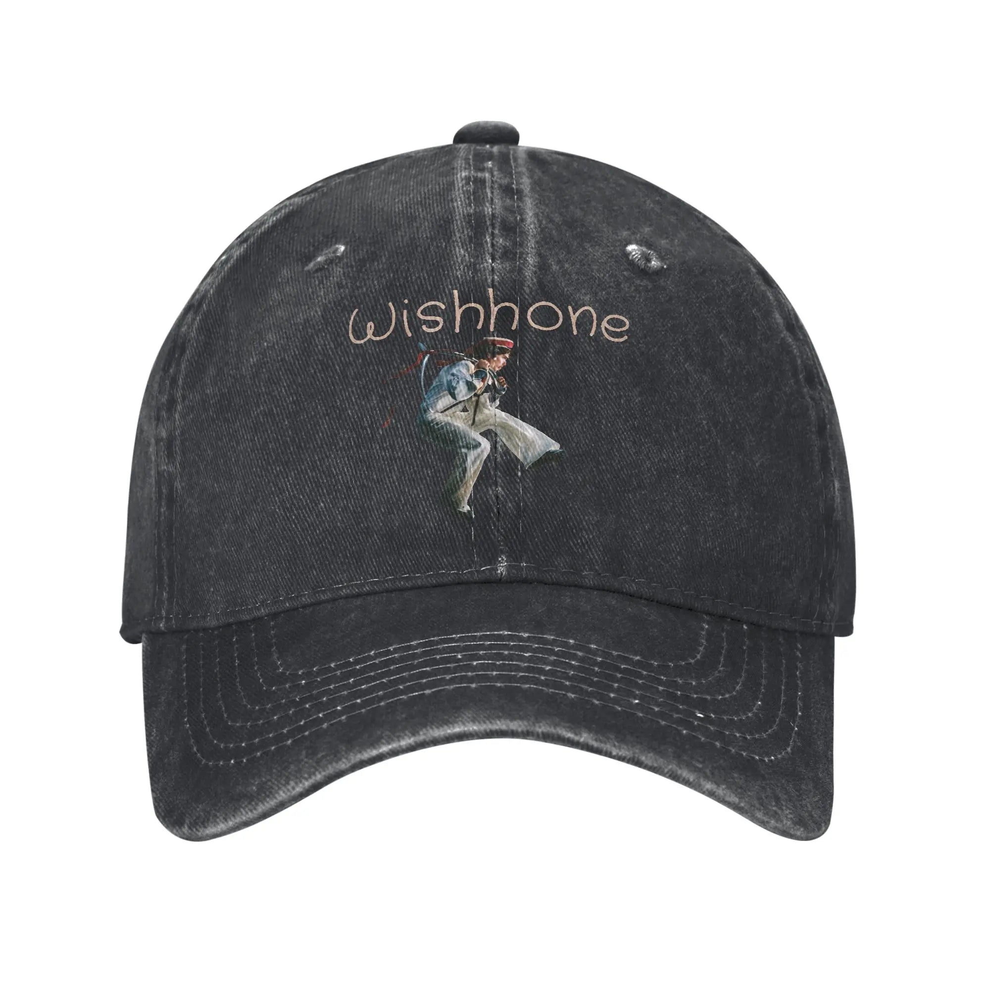Conan Gray Wishbone World Tour 2026  Baseball Cap Distressed Denim Washed  Headwear for Men Women Activities Gift Caps Hat