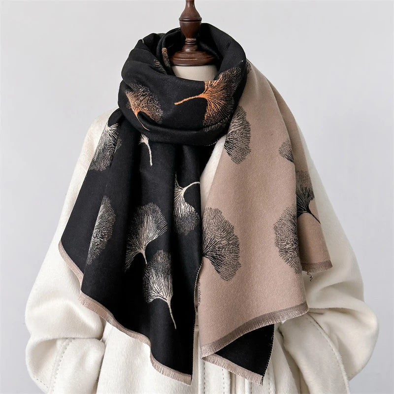 Cashmere Scarf for Women Thick Warm Winter Blanket Brand Female Luxury Quality Shawl Wrap Bufanda 2024 Poncho Echarpe Pashmina - Madeinsea©