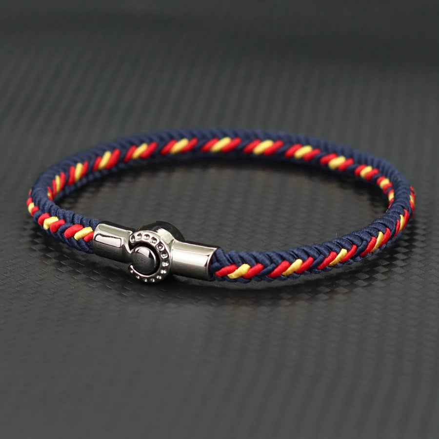 New Grade A Ethnic Rope Bracelet For Men Women Magnet Buckle Handmade Weaven Bangle Leisure Pulseira Accessories Hombre  Hombre