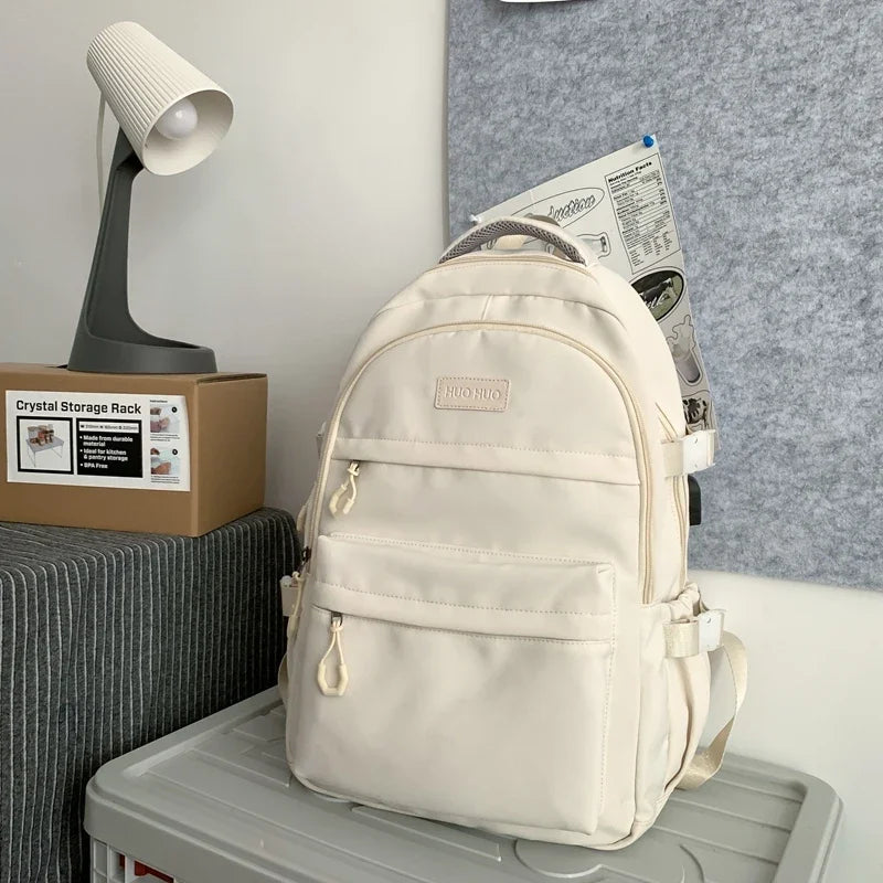 Fashion Men Laptop Rucksack Black Travel Backpack Mochila High School Large Bookbag for Boys Schoolbag For Girls Lovers Bagpack