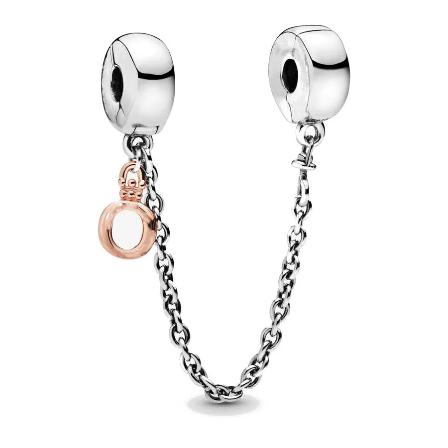 Hot Selling 925 Silver Butterfly Stars And Moon Safety Chain Suitable For Original Bracelets, DIY Accessories, Charming Jewelry