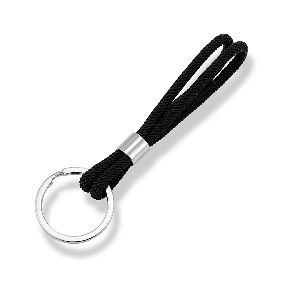 MKENDN Handmade Simple Waterproof Nautical Rope Keychain Outdoor Rock Climbing Camping Rescue Emergency Survival Rope Metal Gift