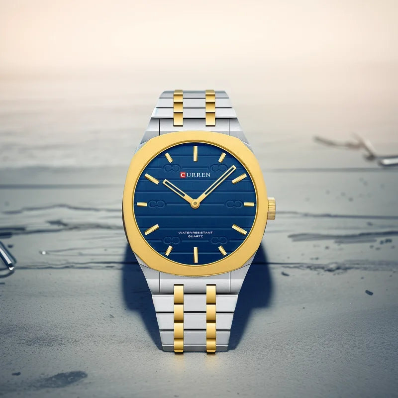 CURREN Fashion Brand Thin Quartz Watch Simple  Personalized Colors Wristwatches Waterproof 38 mm Dial