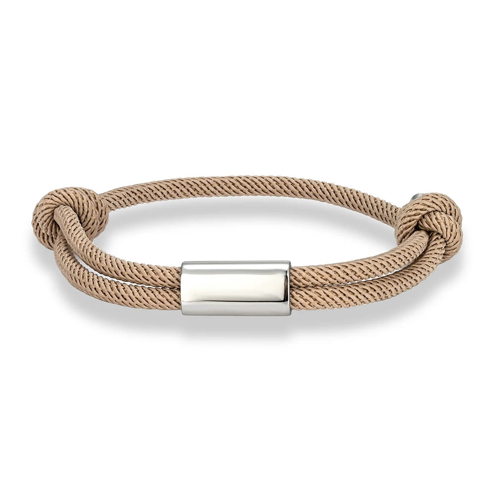 MKENDN Personalised Bracelet for Men Women Sailing Rope Bracelets Custom Birthday Gift for Her Him Handmade Boho Jewelry