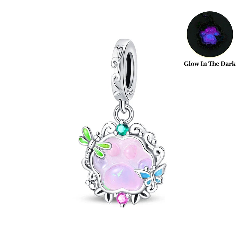 925 Silver Charms Beads Fit 3mm Original Bracelet Game Machine Box Afternoon Tea Dessert Romantic Pink Pendant DIY Jewelry