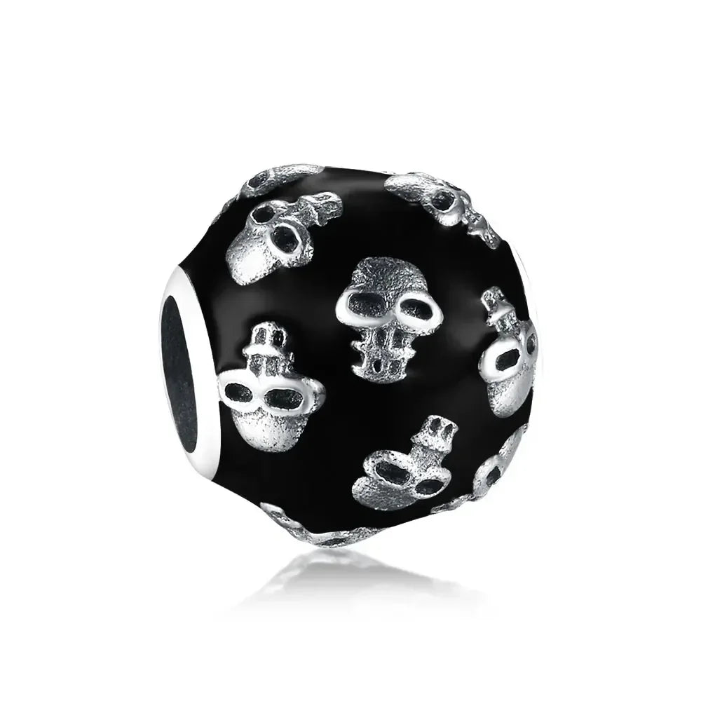 Night Glow Pumpkin,Skull,Vampire,Witch,Ghost Halloween Series Charm fit Pan Original Bracelet Holiday Jewelry DIY Fun Beads