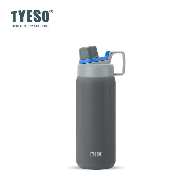 TYESO Insulated Water Bottle Stainless Steel Capacity Portable Tumbler for Outdoor Sports Fitness Travel Leakproof Ice Cold Cup