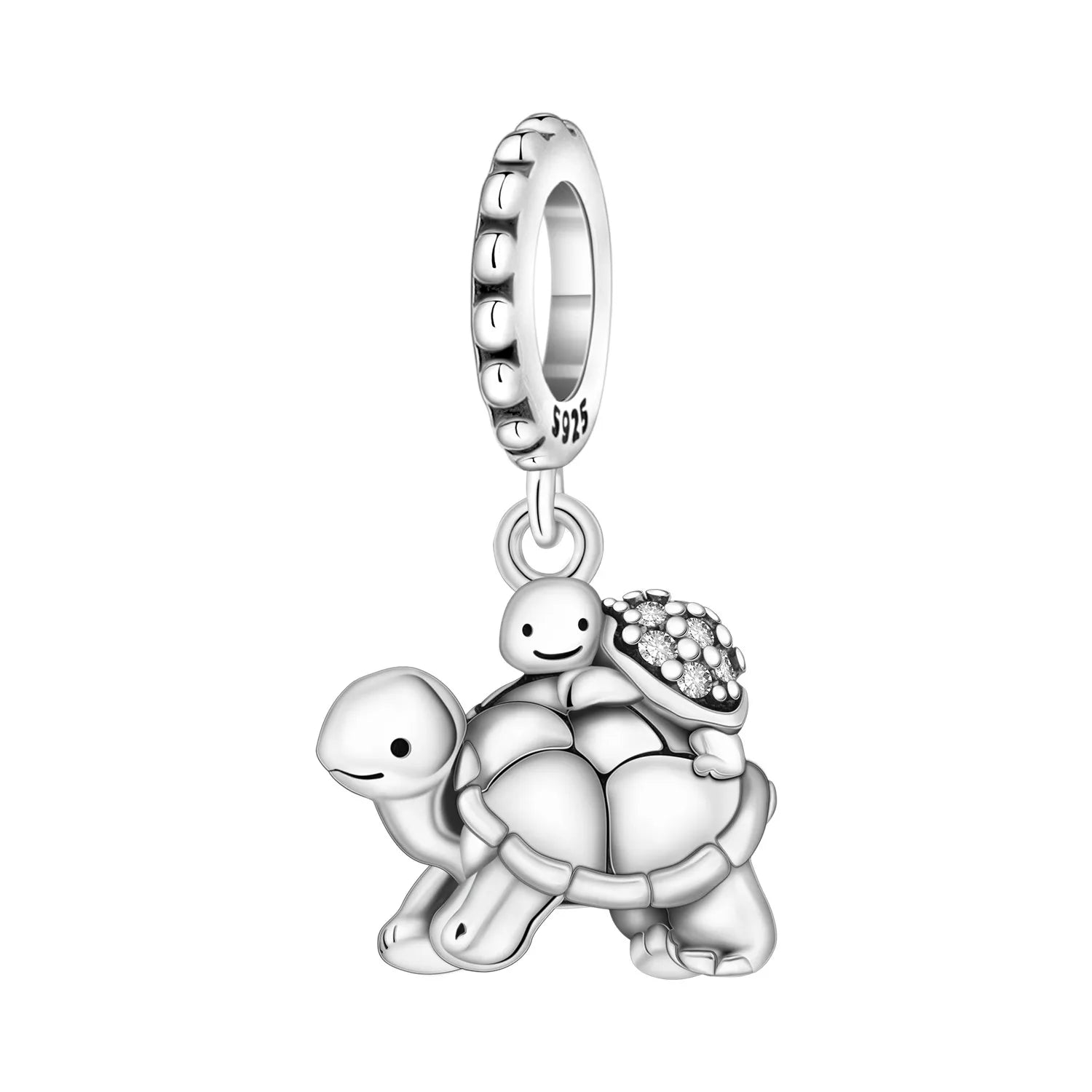 PANPOKI 925 Sterling Silver Blue Fish Lucky Symbol Beads Original Pendants Bracelet Charm Jewelry Party DIY Trendy Gifts