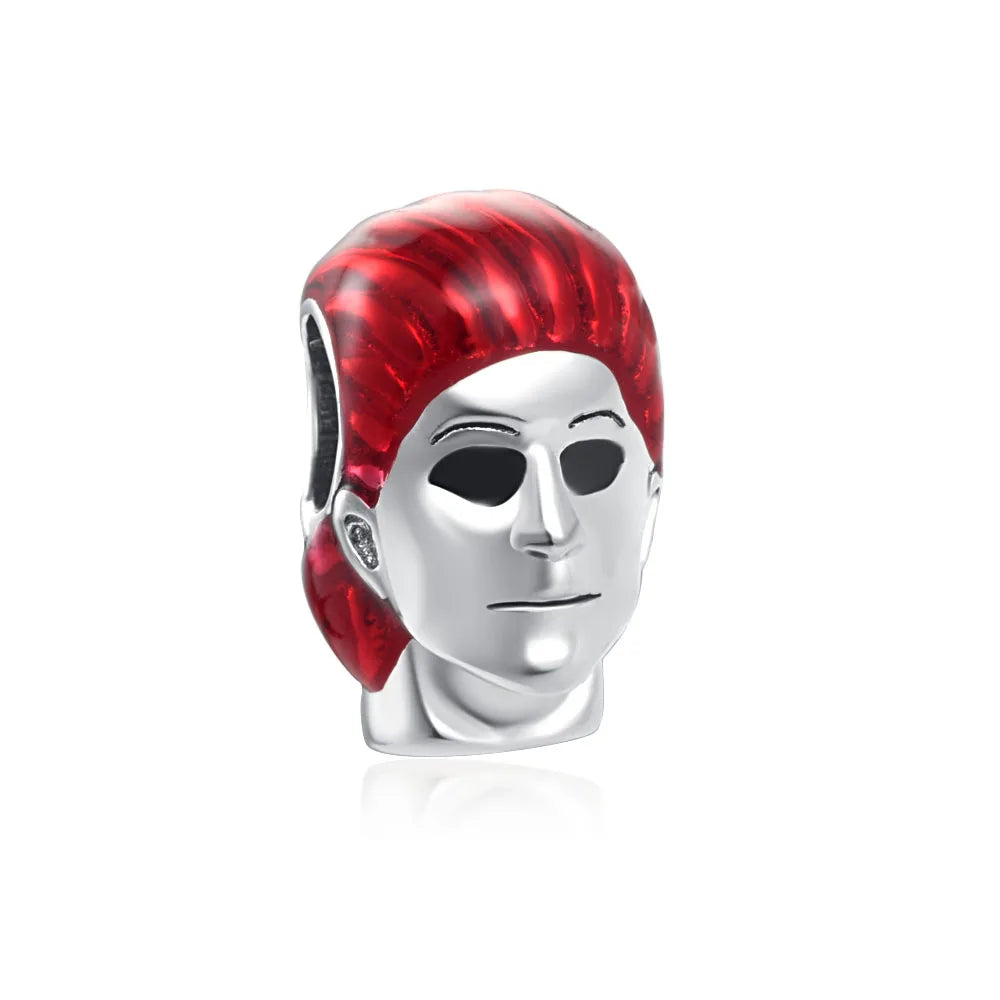 Miniso Gruseliges Skelett-Geister-Serie 925 Sterling Silber Charm Halloween Hut Perle Passend für Damen Original Schmuck Geschenk