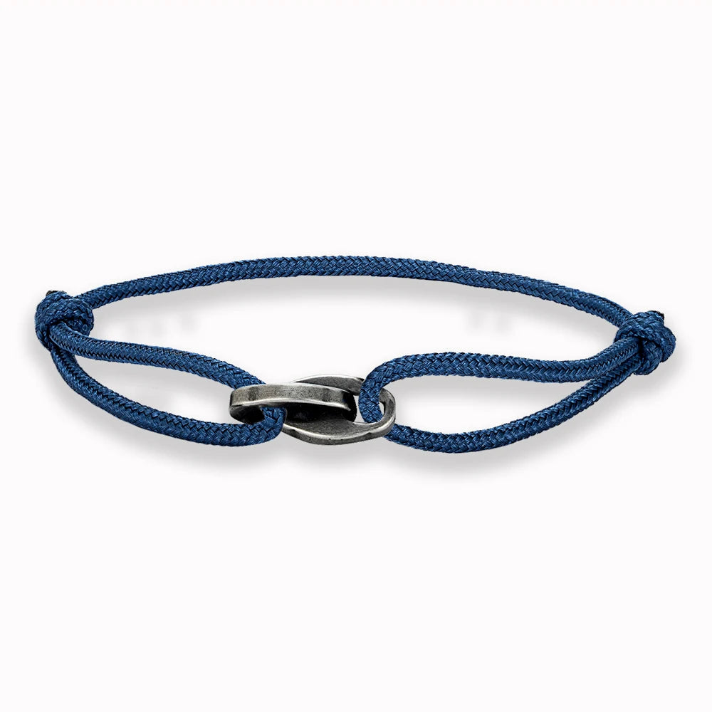 MKENDN Punk Style Surfer Bracelet Men Women Handmade Boho Summer Festival Jewelry Waterproof Cotton Chain Link Bracelet Gift