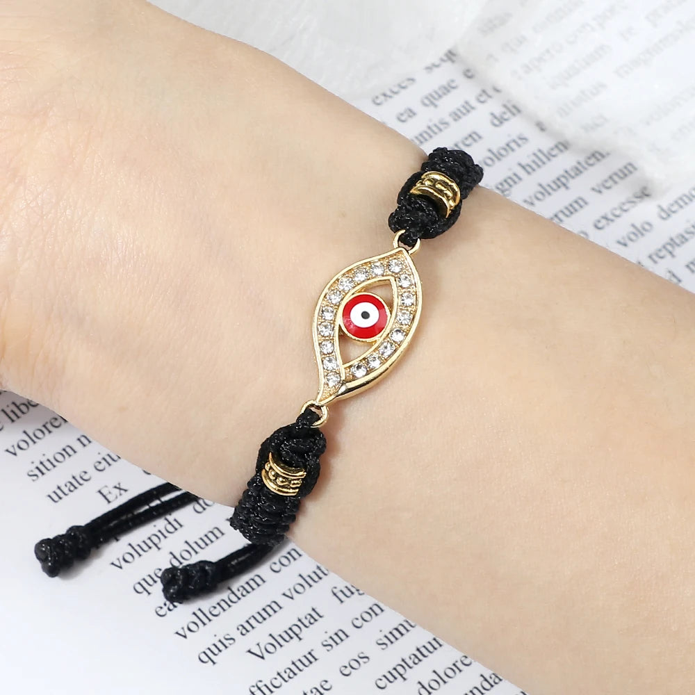 Handmade Turkish Evil Eye Bracelets For Women Men Braided Red Rope Lucky Bracelets Fashion Couple Bracelets Friendship Jewelry