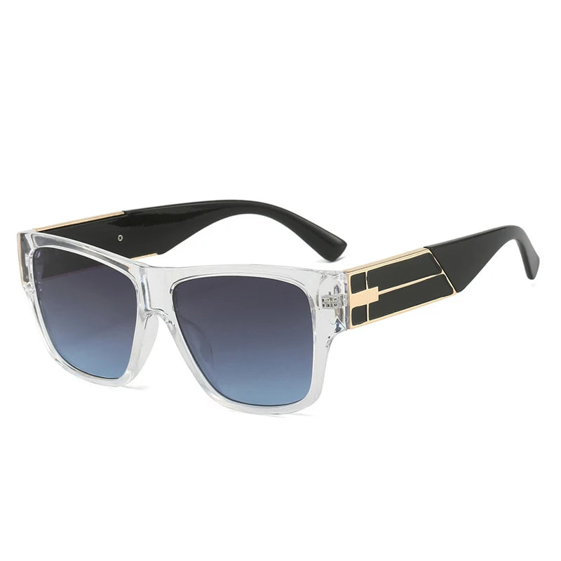 2025 Trend Fashion Classic Metal Square Sunglasses  Luxury Brand Design Men Vintage Sun Glasses Women Shades UV400 Oculos De Sol