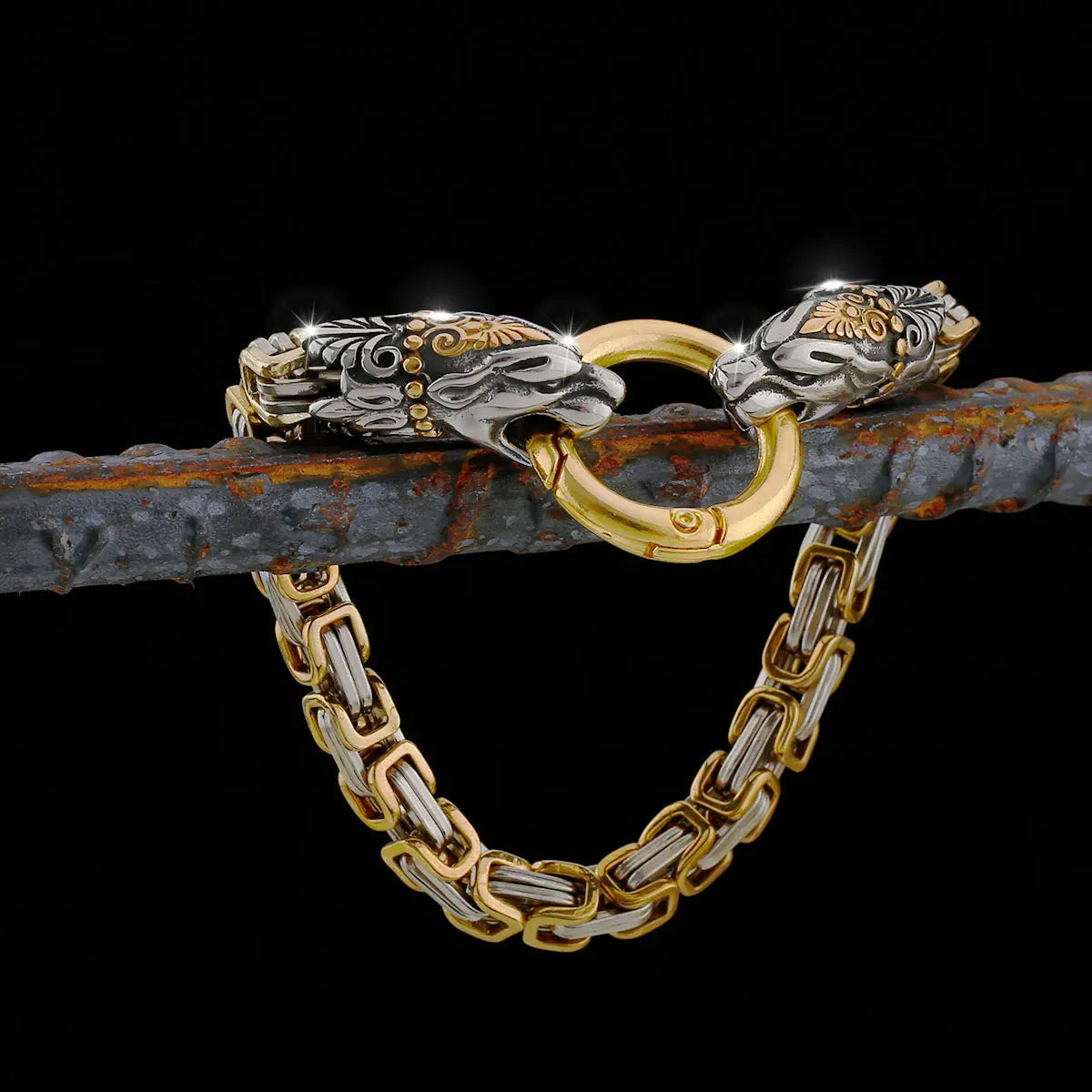 Stainless Steel Men's Retro Viking Bracelet - Madeinsea©
