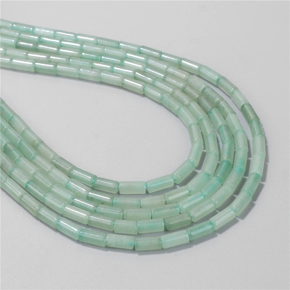 5x9mm Natural Cylinder Column Stone Bead Agat Aventurine Amethyst Jasper Quartz Loose Spacer Beads DIY Necklace Earring Bracelet