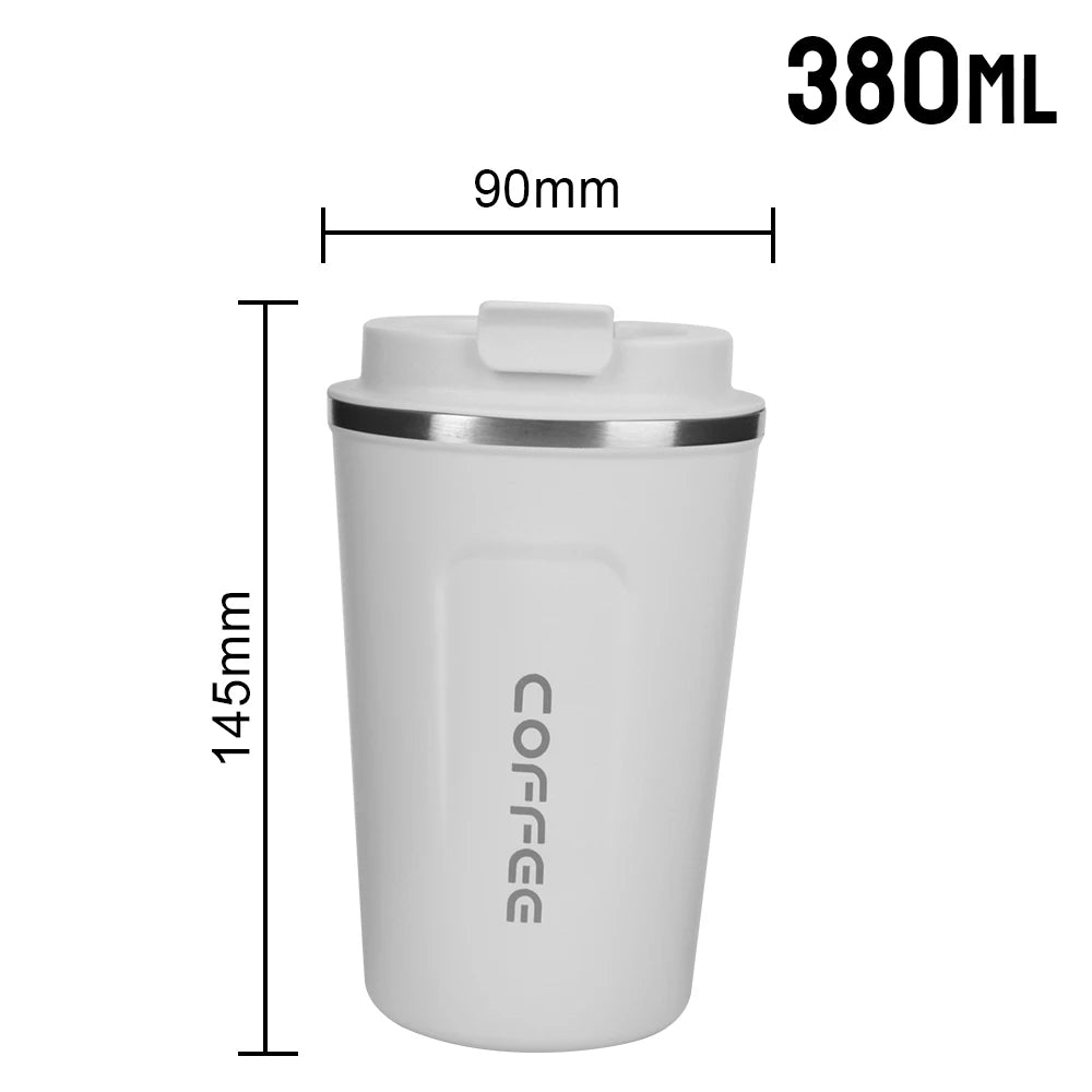 For Tea Water Coffee Thermo Cafe Double Stainless Steel Coffee Mug Car Thermos Mug Leak_Proof Travel Thermo Cup 380/510ML