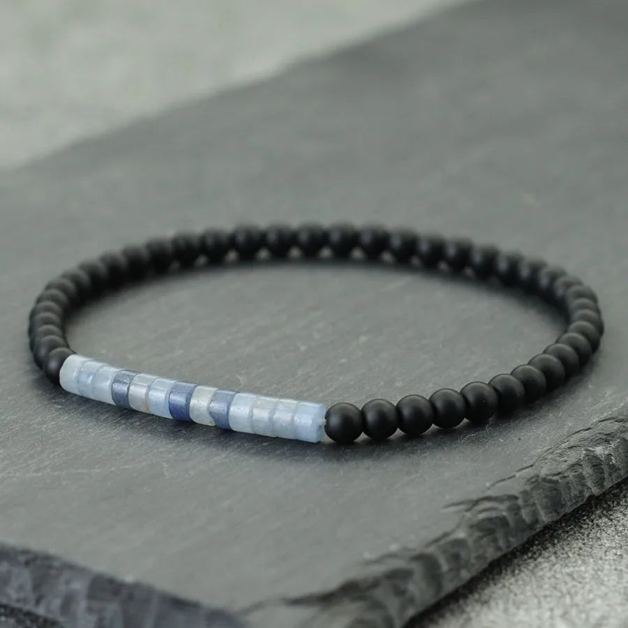 Minimalist 4mm Beads Strand Bracelet Unisex Meditation Yoga Healing Chakra Braslet Handmade Leisure Accessories Gift For Couple