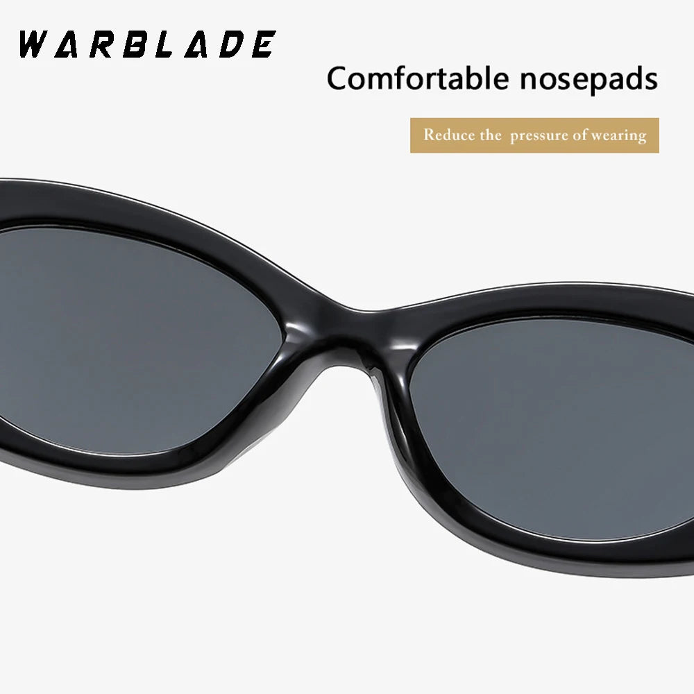 Vintage Small Oval Sunglasses Women 2025 Trendy Punk Style Frame Shades Fashion Luxury Brand Designer UV400 Protection Eyewear