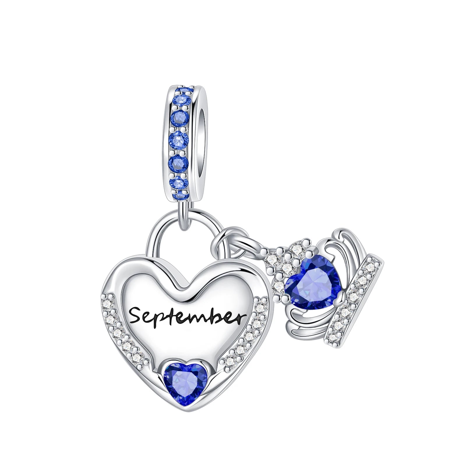 2024 neue 925 Sterling Silber Geburtstag Stein Liebe Zirkon Anhänger Perle Fit Original Pandora Charms Armband Frauen Schmuck DIY Geschenk