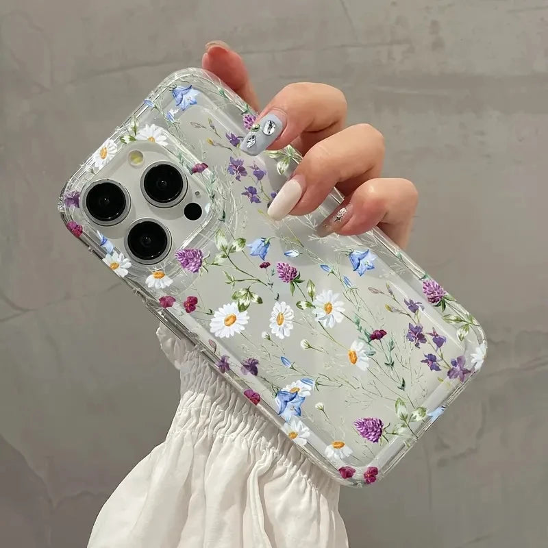 Patterned Printed Simple Transparent Phone Case for Samsung Galaxy S25 S24 S23 Ultra S22 S21 Plus FE A54 A34 A14 A15 A53 A35 A55