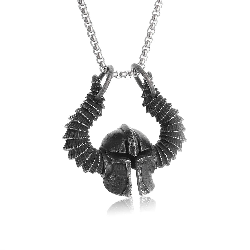 Retro Punk Nordic Bull Head Pendant Necklace for Men Classic Animal Personality Jewelry