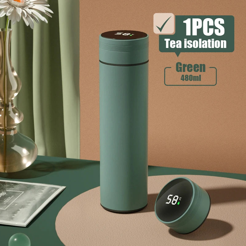 Outdoor Smart Thermos Cup 304 Stainless Steel Smart Temperature Display Waterproof Double-wall Vacuum Thermos Cup - Madeinsea©