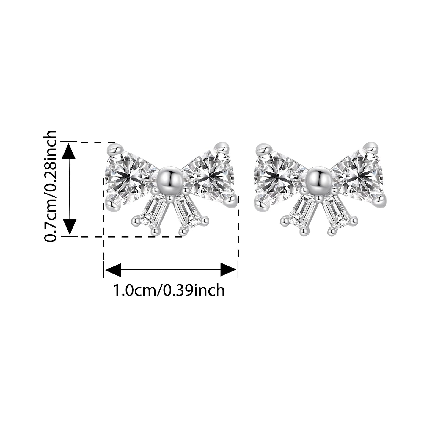 BISAER 925 Sterling Silver Mermaid Stud Earrings Blue Gradient Enamel process Stud Ear for Women Party Fine Jewelry Holiday Gift