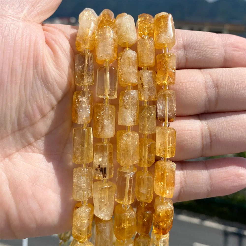 Natural Irregular Cylinder Stone Bead Charoite Amethyst Apatite Loose Charm Beads For Reiki Jewelry Making Bracelet Necklace DIY - Madeinsea©