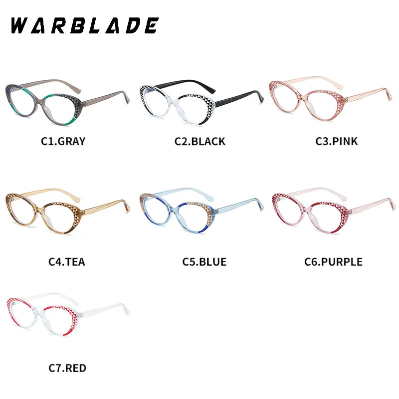 Cute Double Color Oval Anti Blue Light Glasses Computer Goggles Fashion Clear TR90 Frame Eyeglasses Blue Rays Blocking Eyewear