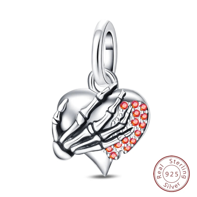 Halloween 925 Sterling Silver Design Charms Beads Pendants Suitable for Original Bracelet DIY Exquisite Making Jewelry