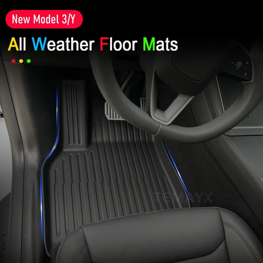 for Tesla Model Y Juniper 2025 2026 Car Floor Mats Cargo Liner Trunk Mats Backrest Kick Pads Protection Car Interior Accessories - Madeinsea©