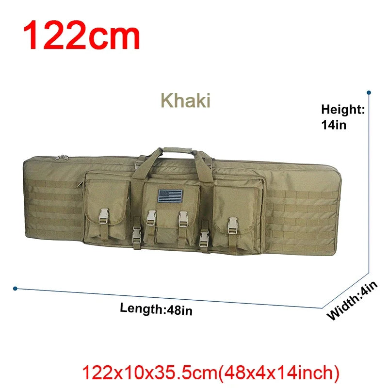 81 97 106 122cm Tactical Gun Bag Double Rifle Case  Molle Rifle Bag Sniper Airsoft Gun Case Backpack Hunting Gun Holster