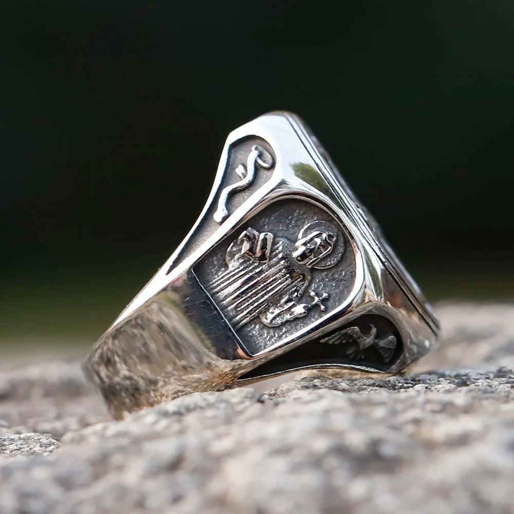 2023 new Design 316L Stainless Steel High Polish Religious Men Ring CSSML Fashion Jewelry Gift Dropshipping