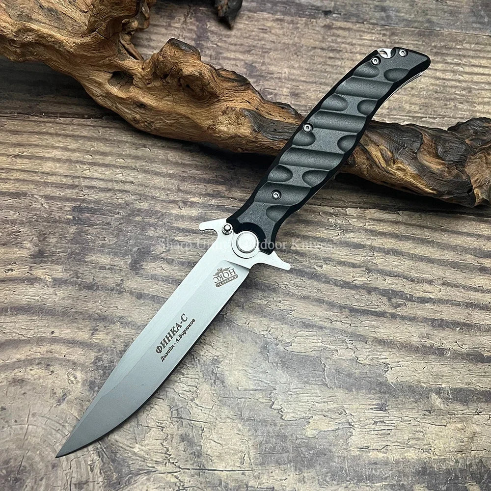 Russian HOKC Utility Folding Knife D2 Blade G10 Handle Pocket Portable liner lock Tactical Survival Hunting Rescue EDC knife - Madeinsea©