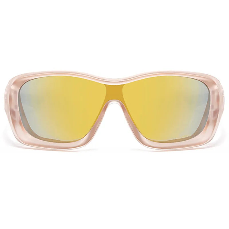 Unisex Square Sun Glasses for Men Classic Driving Running Eyewear UV Protection Brand Design Mirror Sunglasses Men