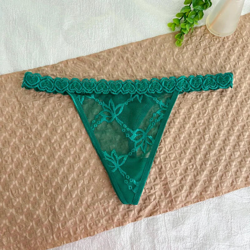 Personality Custom Name Crystal Letter Thong Lace Bikini Panties G-String Low Waist Briefs Sexy Body Jewelry for Hot Wife Gift - Madeinsea©