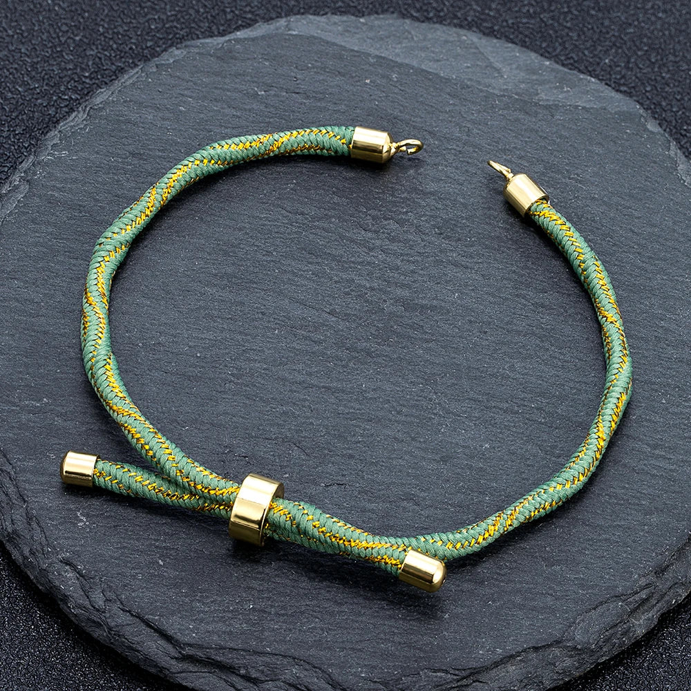 MKENDN Half Finished Adjustable Cord Bracelet DIY Bracelet Silk Cord Accessories  Bracelet Findings Craft