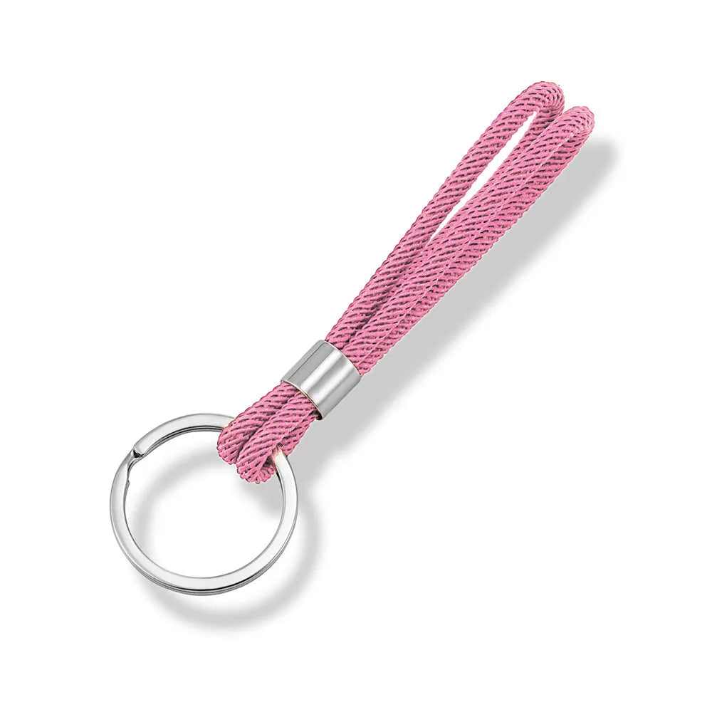 MKENDN Handmade Simple Waterproof Nautical Rope Keychain Outdoor Rock Climbing Camping Rescue Emergency Survival Rope Metal Gift