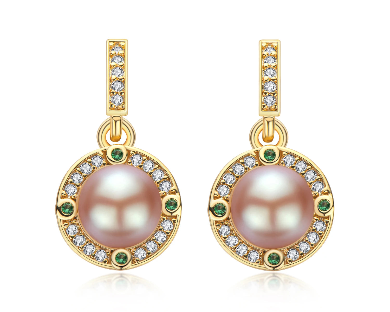 OXTAO 7-7.5Mm Fashion And Elegant Freshwater Pearl Earrings Hanging 14K Gold Filled Earrings Wedding Dinner Jewelry For Women