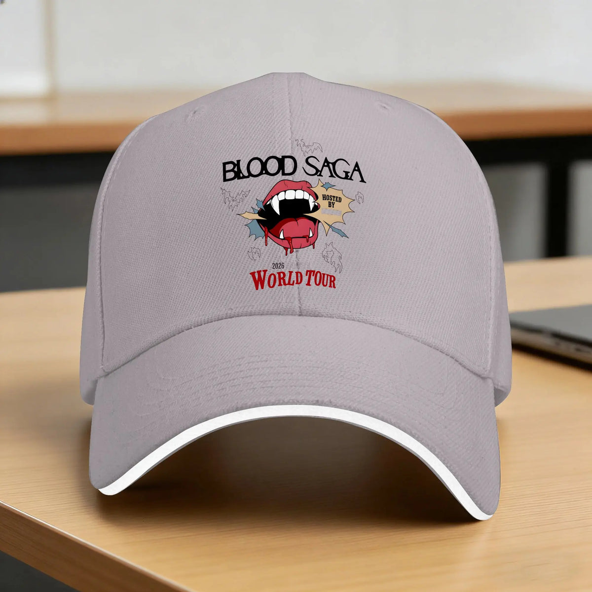 Summer Casual Baseball Cap 2026 Blood Saga World Tour Running Hippie Trucker Hat For Men Women Street Style Snapback Cap